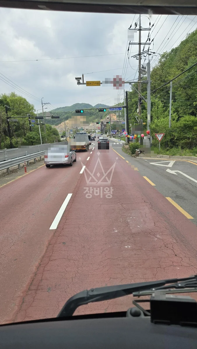 전남 곡성군 오산면 크레인 조명 작업 현장