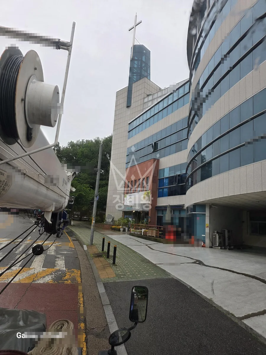 전남 목포시 명륜동 크레인 자재 양중 작업 현장