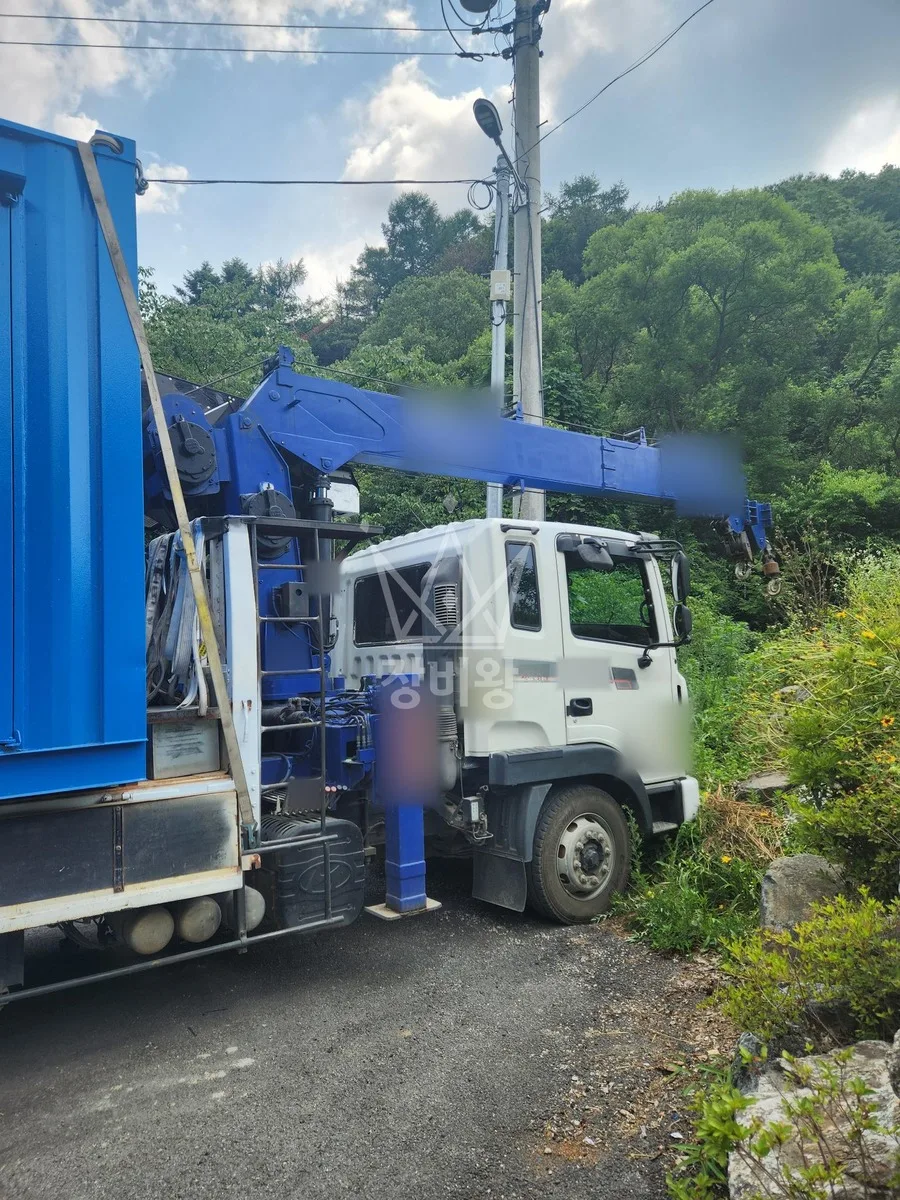 대구 동구 숙천동 크레인 중량물 인양 작업 현장