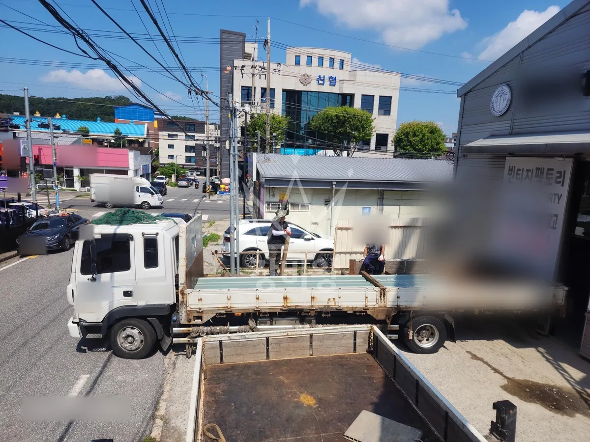 대전 대덕구 장동 크레인 자재 양중 작업 현장