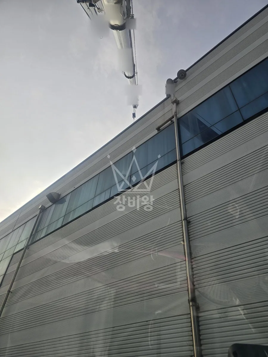 경기 구리시 크레인 에어컨 실외기 작업 현장