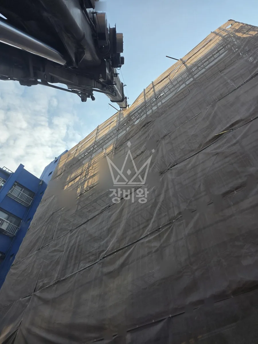 전남 순천시 상사면 크레인 빔 작업 현장