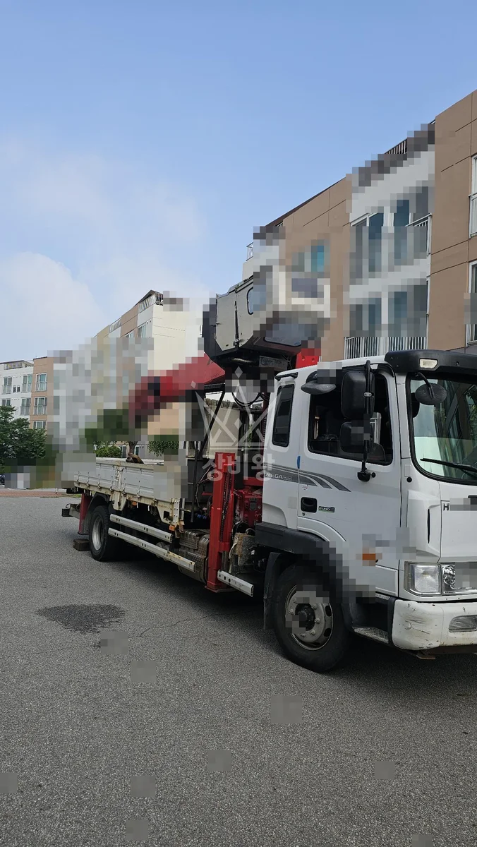 경기 구리시 크레인 태양광 작업 현장