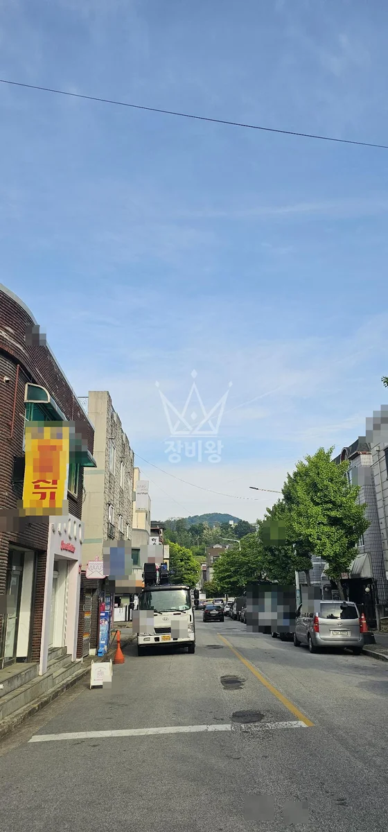 강원 삼척시 오사동 크레인 태양광 작업 현장