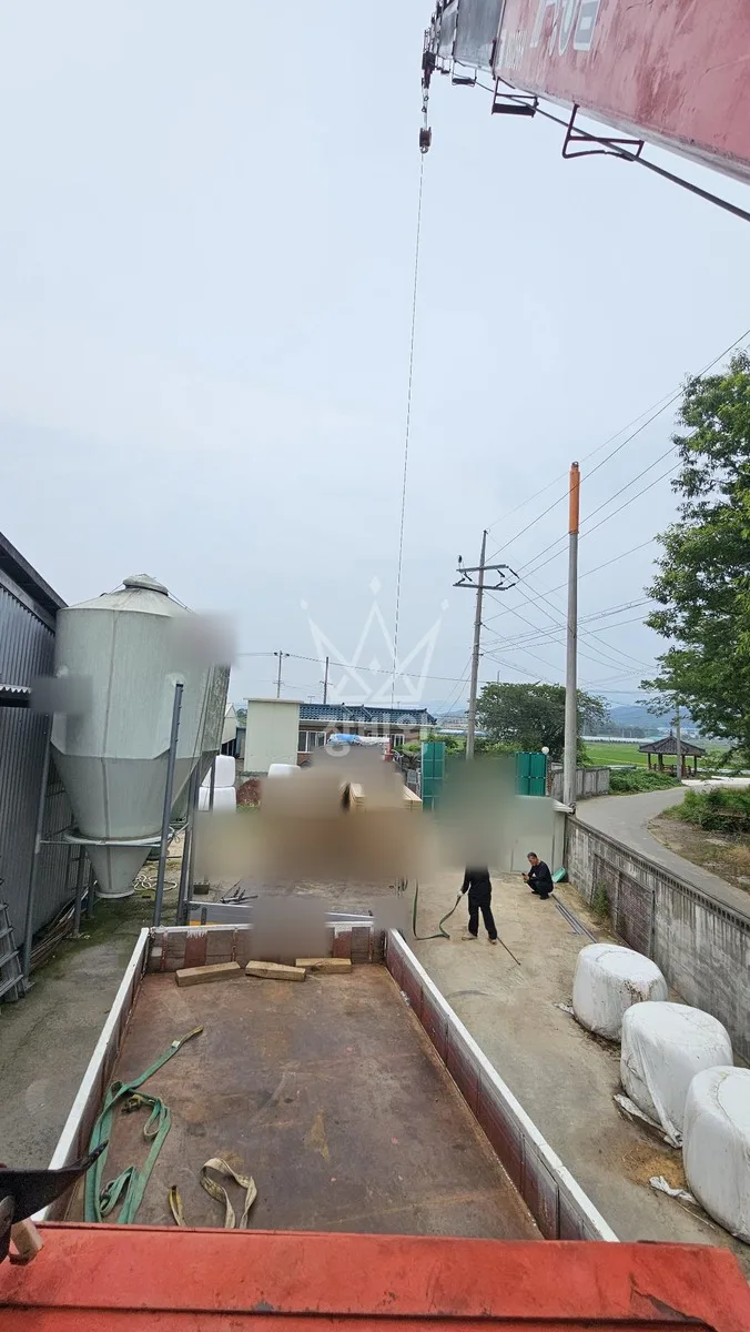 전남 순천시 연향동 크레인 빔 작업 현장