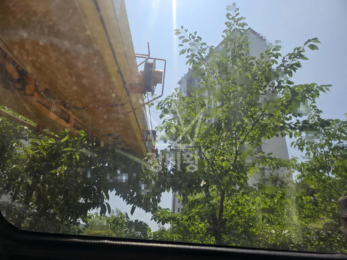 전남 순천시 홍내동 크레인 빔 작업 현장