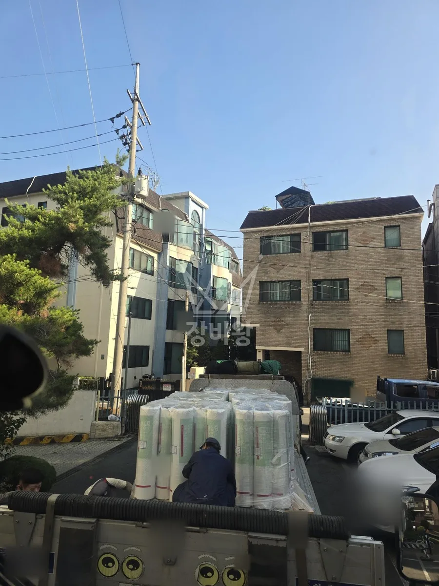 전남 순천시 홍내동 크레인 자재 양중 작업 현장
