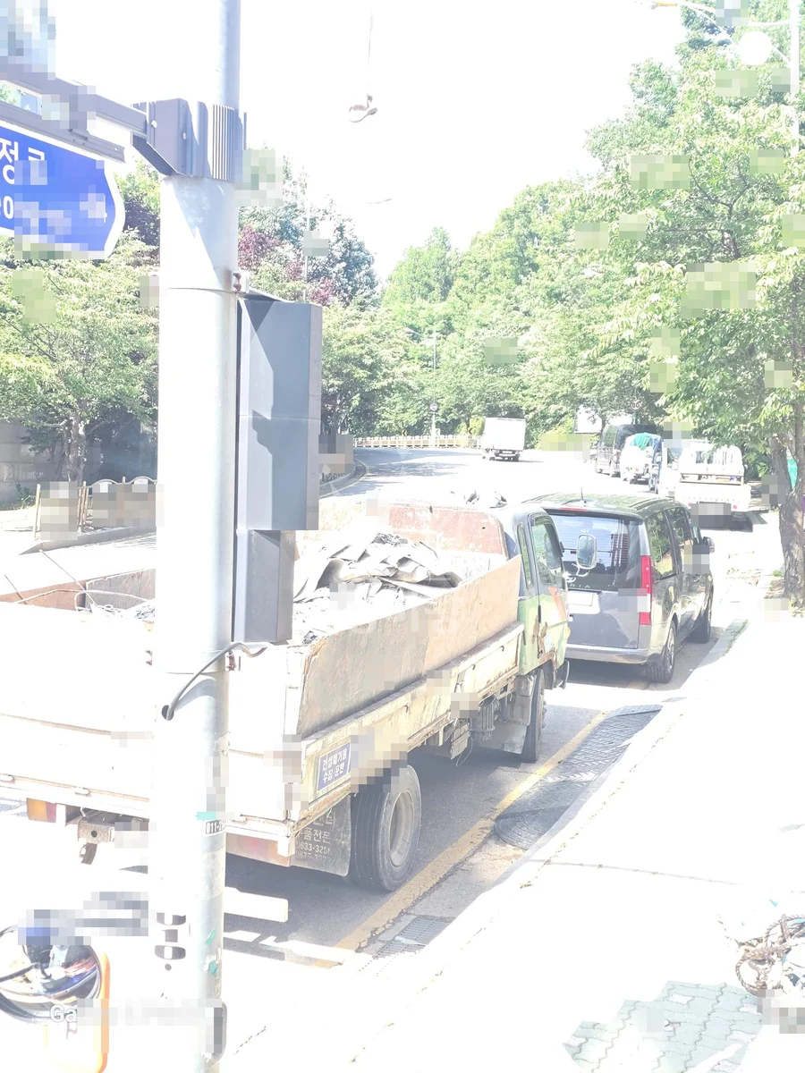 전남 나주시 용산동 크레인 태양광 작업 현장