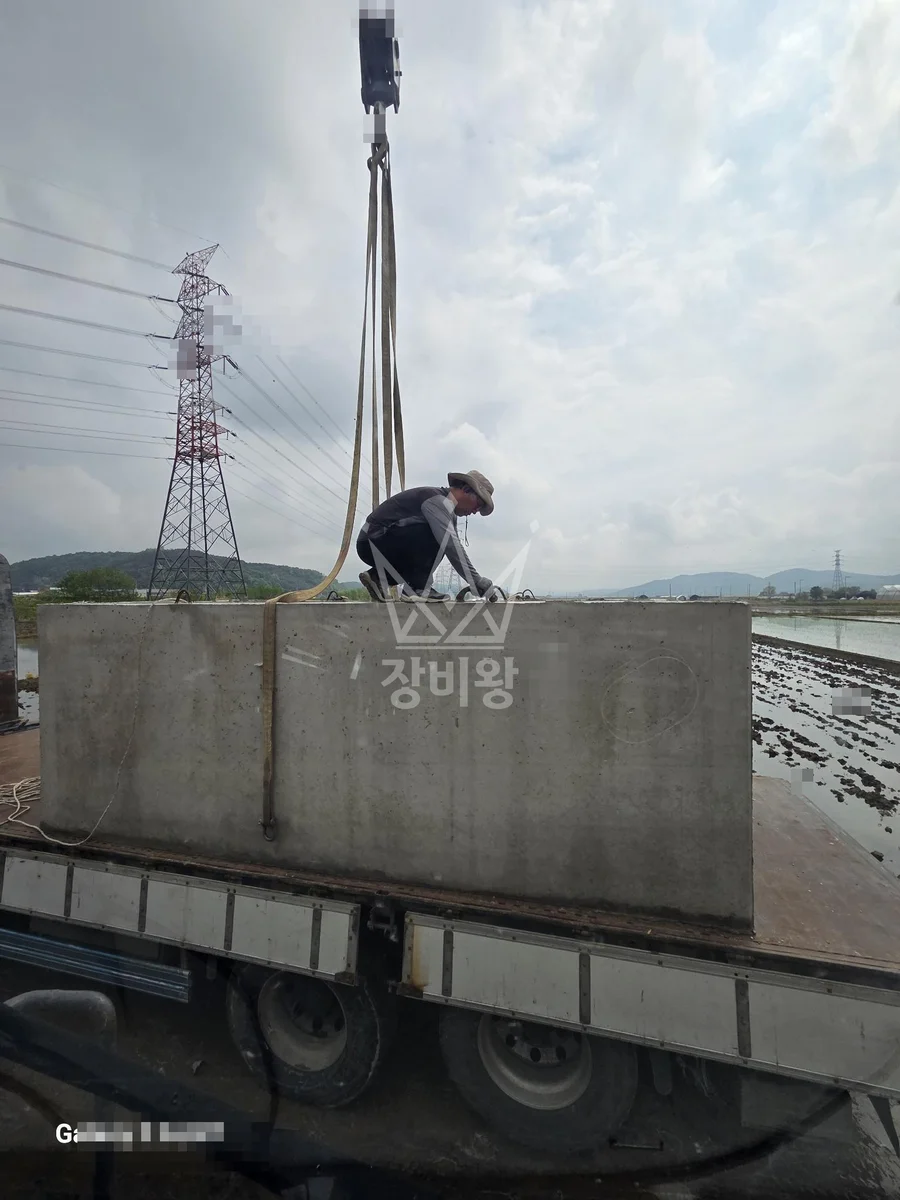 전남 순천시 대룡동 크레인 빔 작업 현장