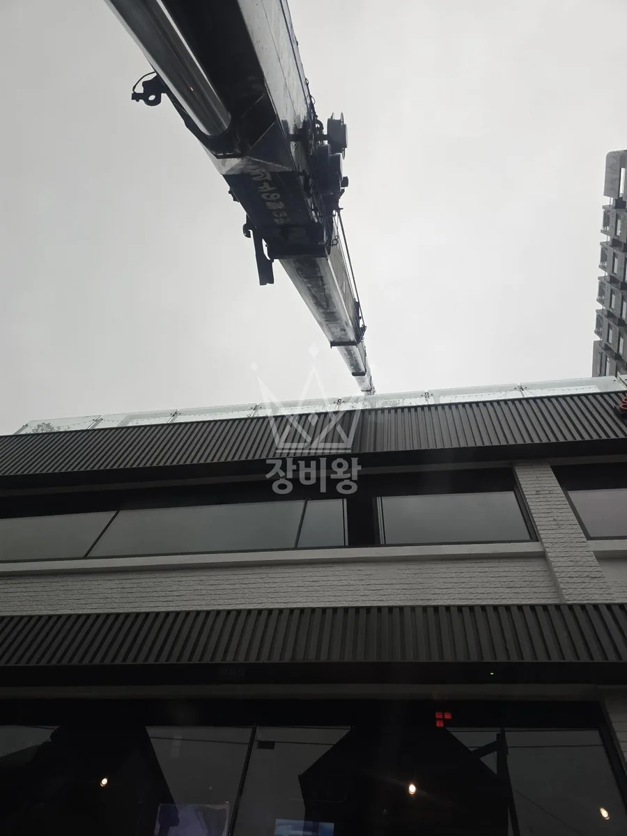 전남 나주시 금천면 석전리 크레인 중량물 인양 작업 현장