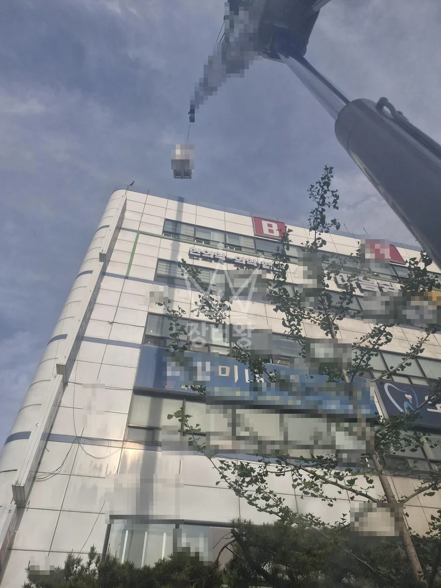 대전 대덕구 장동 크레인 중량물 인양 작업 현장