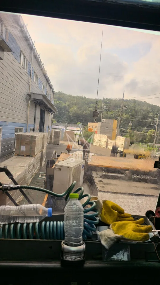 전남 목포시 무안동 크레인 자재 양중 작업 현장
