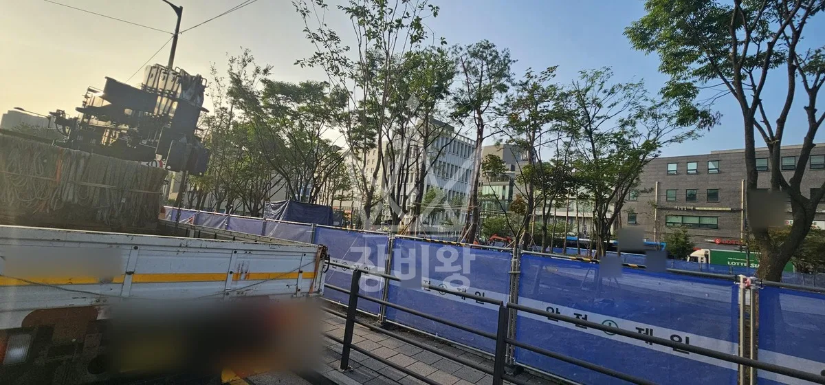 전남 나주시 서내동 크레인 중량물 인양 작업 현장