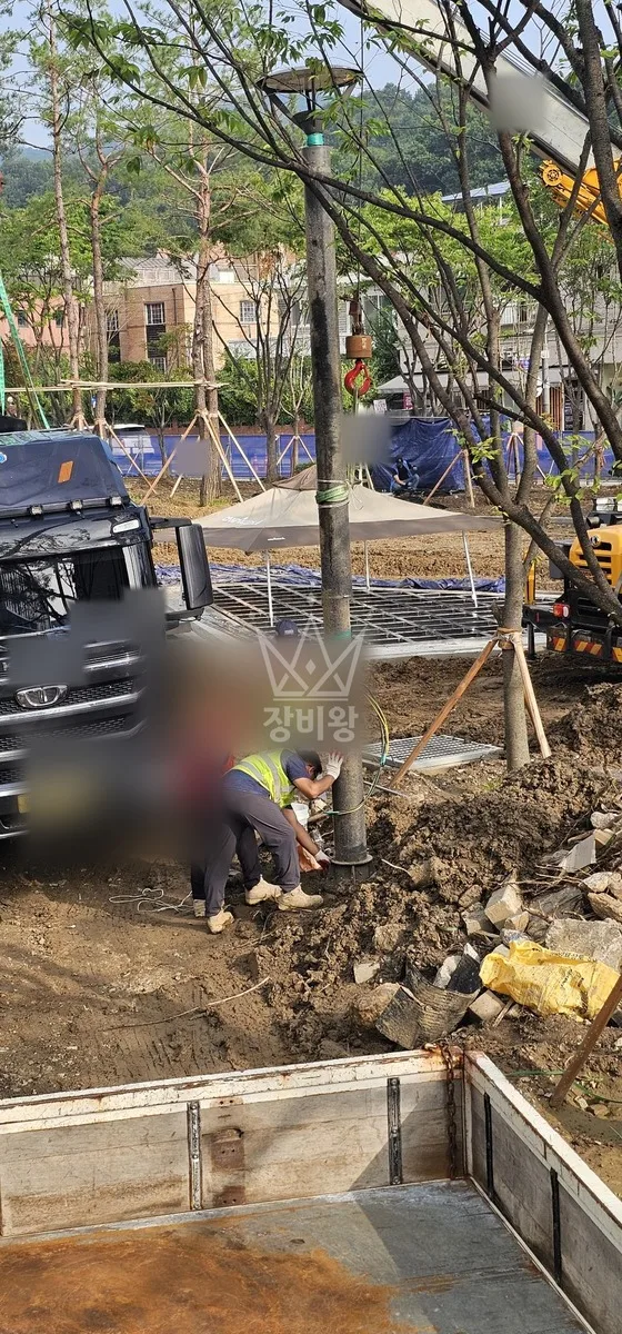 전남 구례군 산동면 크레인 판넬 작업 현장
