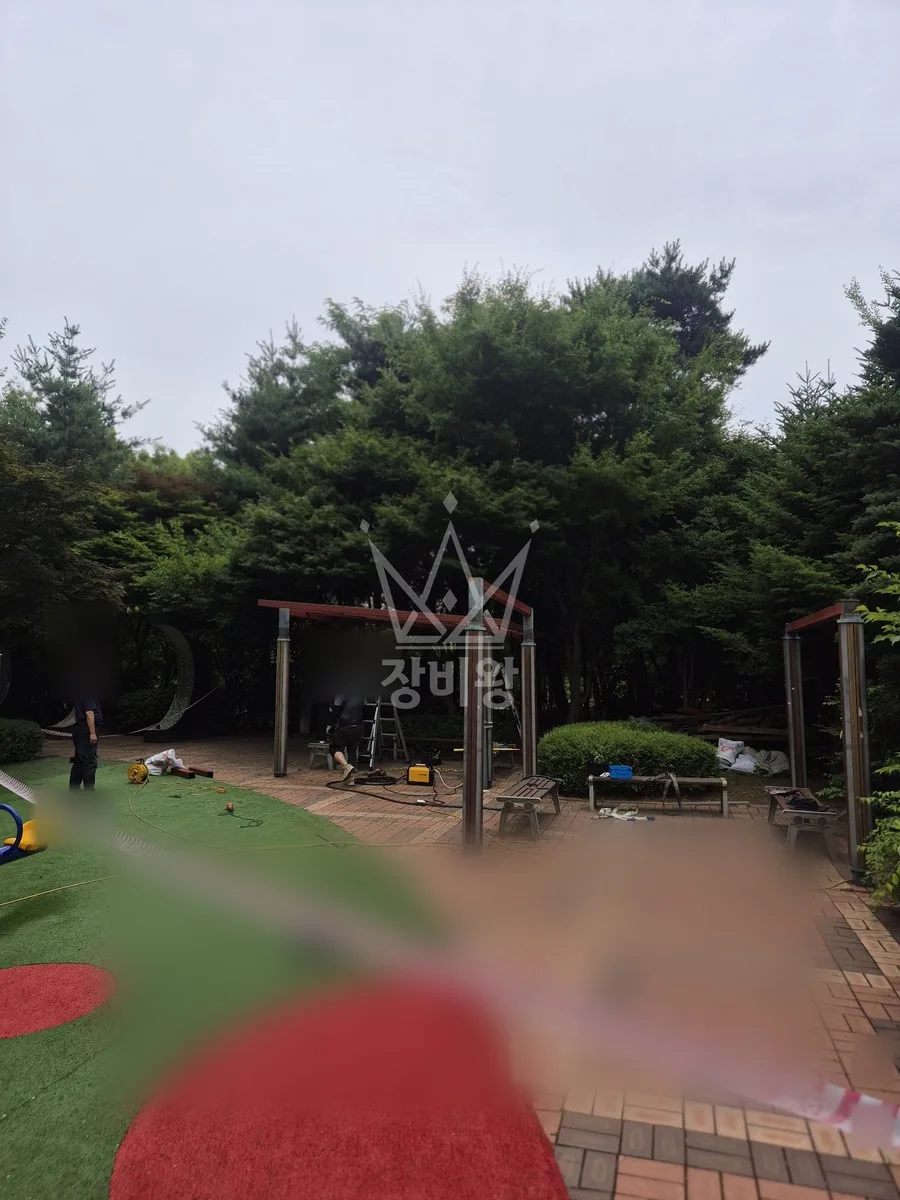 전남 나주시 남평읍 크레인 태양광 작업 현장