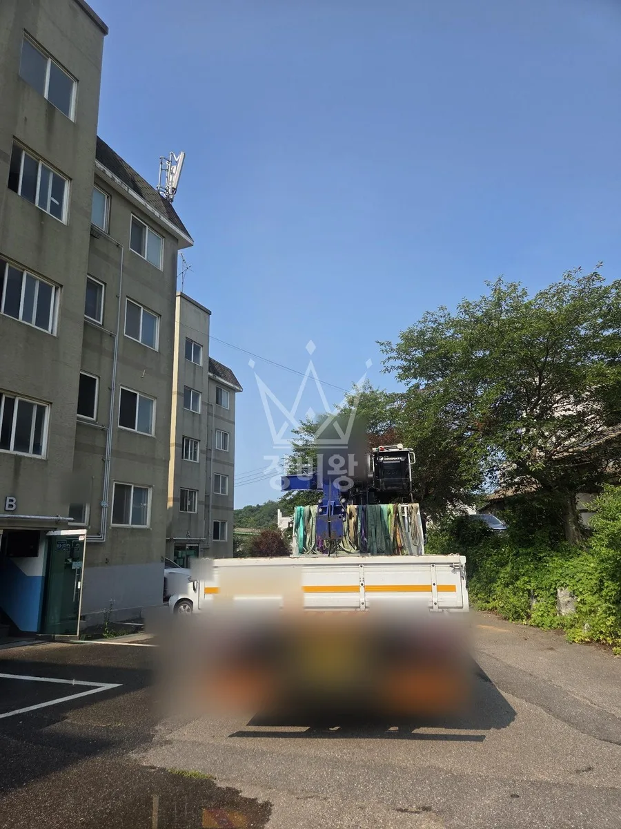 인천 부평구 삼산동 크레인 조명 작업 현장